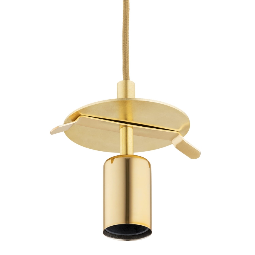Argon 8448 - Lámpara colgante ALMIROS 1xE27/15W/230V diá. 30 cm alabastro dorado