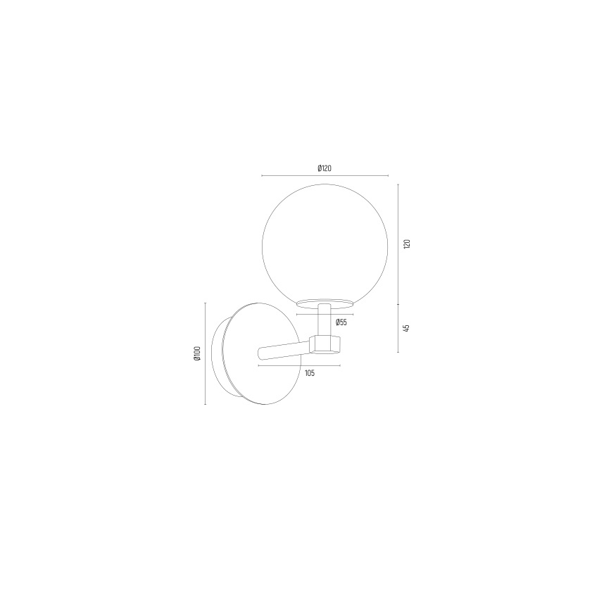 Argon 8502 - Aplique PALOMA 1xE14/7W/230V dorado/blanco