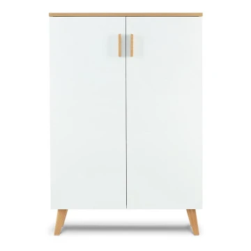 Armario FRISK 117x80 cm blanco/roble natural