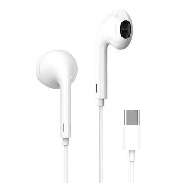 Auriculares con micrófono USB-C blanco