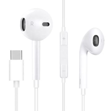 Auriculares con micrófono USB-C blanco