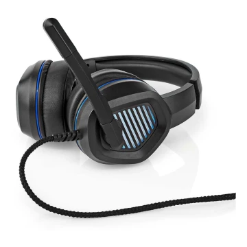 Auriculares LED para juegos con micrófono Negro