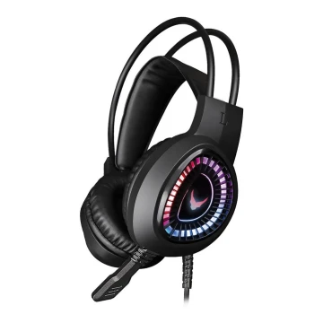 Auriculares para juegos VARR RGB LED con micrófono