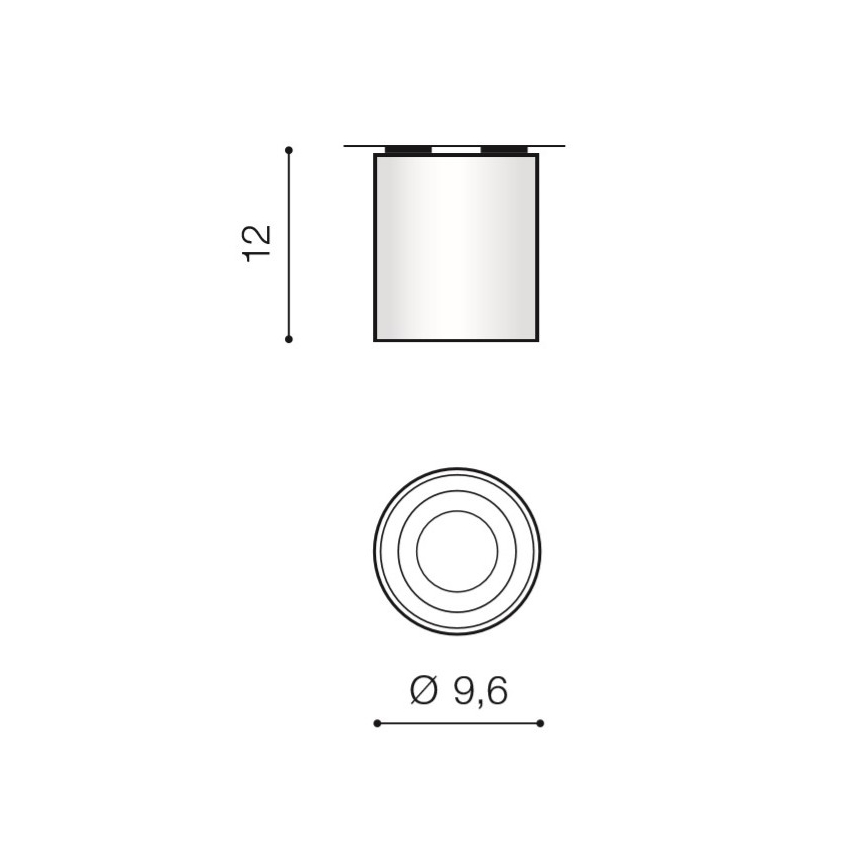 Azzardo AZ2955 - Plafón BROSS 1xGU10/50W/230V