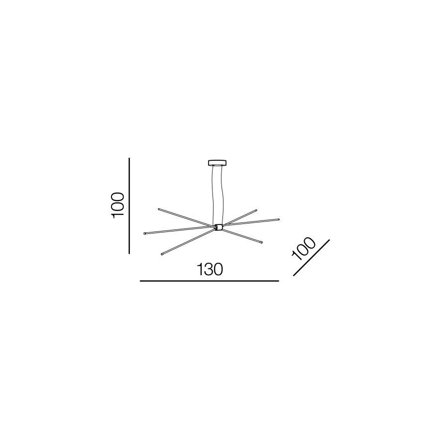 Azzardo AZ3135 - Lámpara LED colgante JAX LED/33W/230V