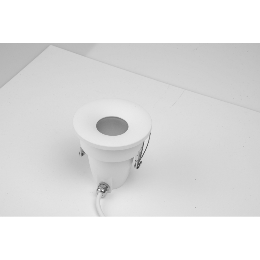 Azzardo AZ5389 - Lámpara empotrable de baño ROMOLO 1xGU10/50W/230V IP65 blanco