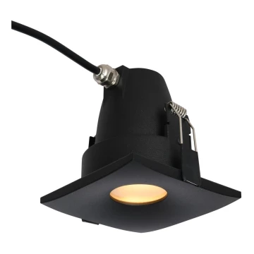 Azzardo AZ5392 - Lámpara empotrable de baño ROMOLO 1xGU10/50W/230V IP65 negro