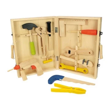 Bigjigs Toys - Caja de madera para herramientas