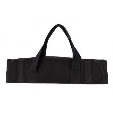 Bolsa para leña de chimenea 100x45 cm negro