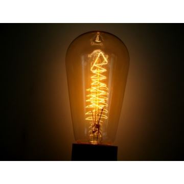 Bombilla decorativa regulable de alta resistencia SELEBY ST58 E27/60W/230V 2200K