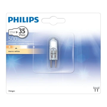 Bombilla industrial Philips HALOGEN GY6,35/25W/12V 3000K