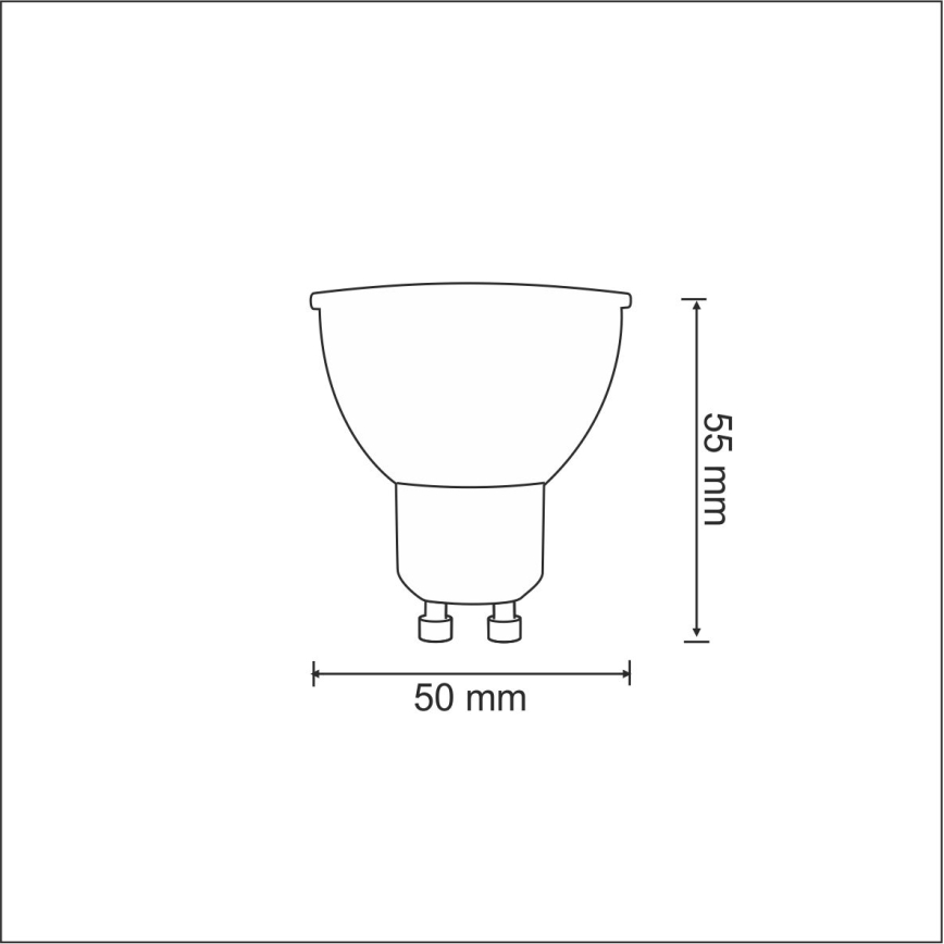 Bombilla LED 1xGU10/3,5W/230V 3000K