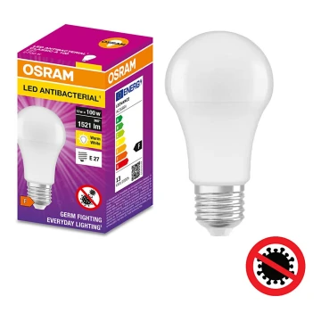 Bombilla LED antibacteriana A100 E27/13W/230V 2700K - Osram