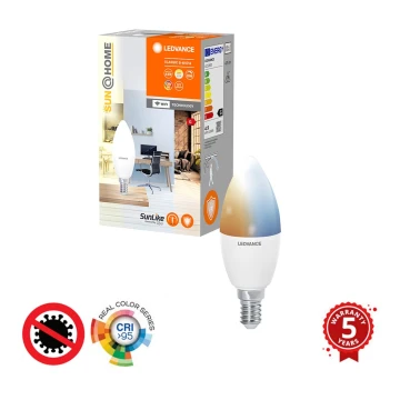 Bombilla LED antibacteriana regulable B40 E14/4,9W/230V Wi-Fi - Ledvance