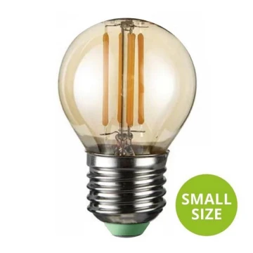 Bombilla LED CLASIC AMBER G45 E27/4W/230V 2200K -  Brilagi