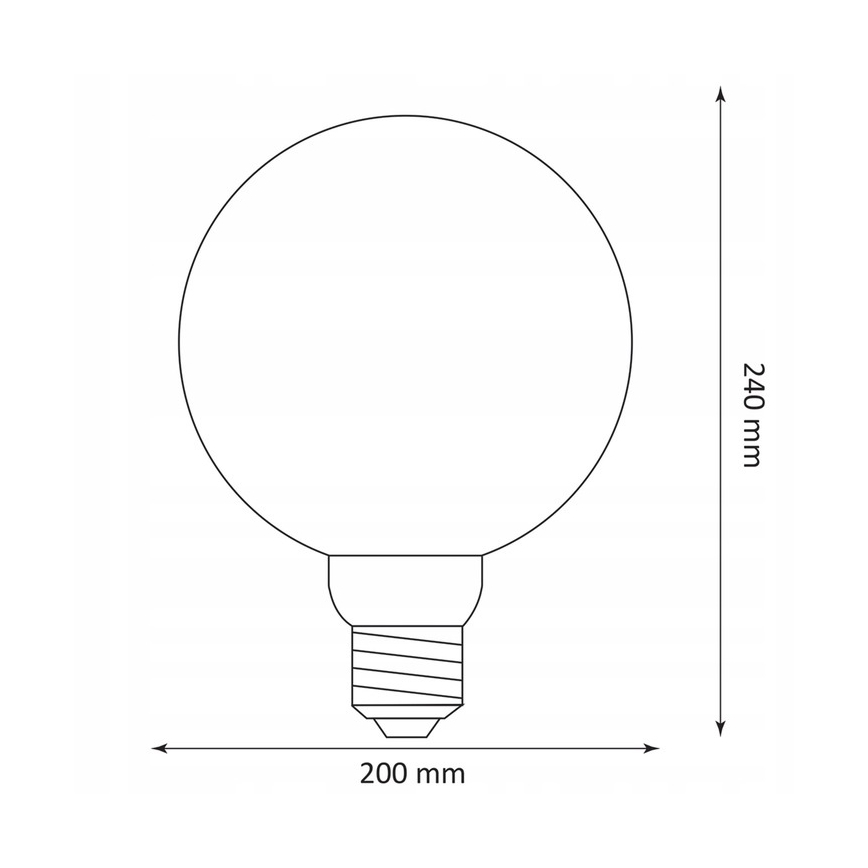 Bombilla LED DECO VINTAGE G200 E27/4W/230V 1800K