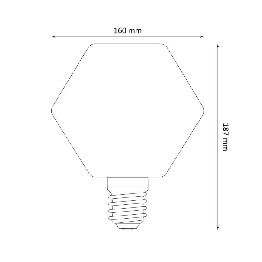 Bombilla LED DECO VINTAGE LB160 E27/4W/230V 1800K