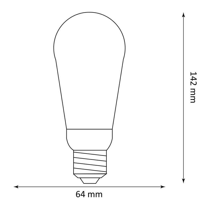 Bombilla LED DECO VINTAGE ST64 E27/3,5W/230V 1800K