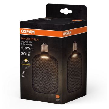 Bombilla LED DECOR FLAT E27/3,5W/230V 2700K negro - Osram