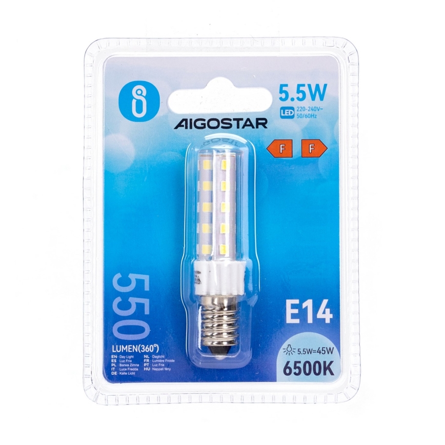 Bombilla LED E14/5,5W/230V 6500K - Aigostar