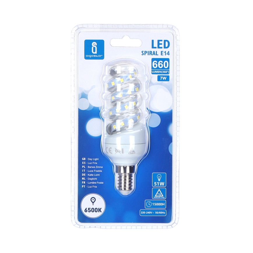 Bombilla LED E14/7W/230V 6500K - Aigostar