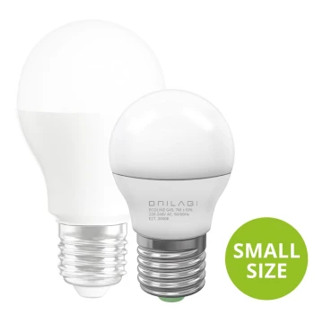 Bombilla LED ECOLINE G45 E27/7W/230V 3000K - Brilagi