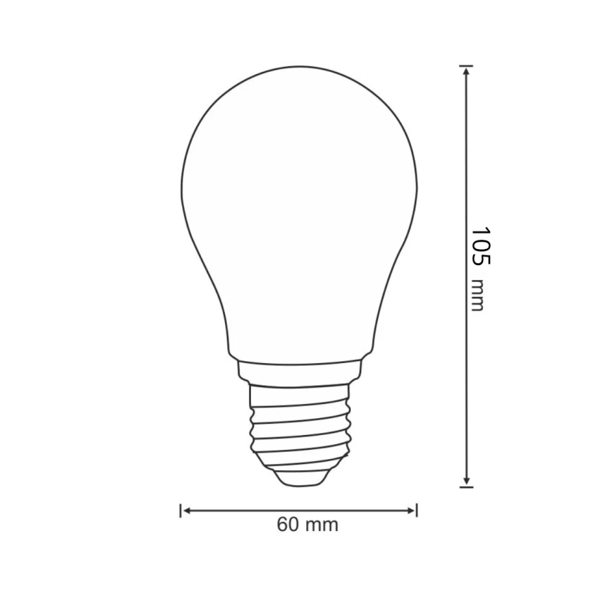 Bombilla LED FILAMENT A60 E27/6W/230V 3000K