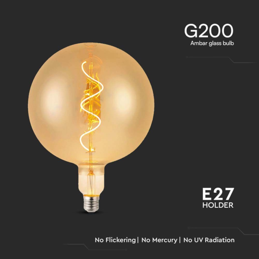 Bombilla LED FILAMENT G200 E27/4W/230V 2700K