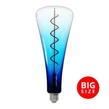 Bombilla LED FILAMENT SHAPE T110 E27/5W/230V 1800K azul