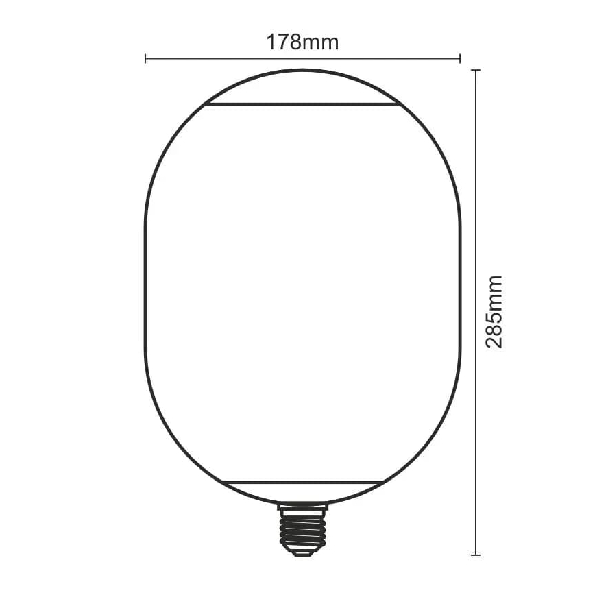 Bombilla LED FILAMENT SMOKE T178 E27/4W/230V 1800K