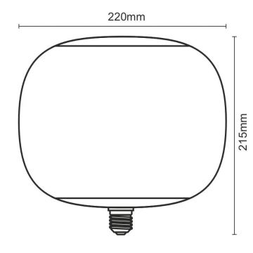 Bombilla LED FILAMENT SMOKE T220 E27/4W/230V 1800K