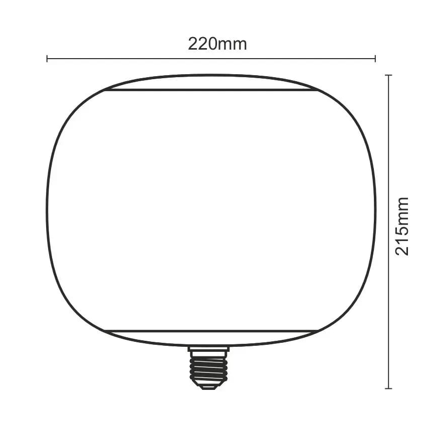 Bombilla LED FILAMENT SMOKE T220 E27/4W/230V 1800K