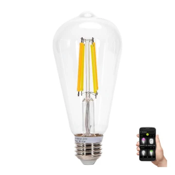 Bombilla LED FILAMENT ST64 E27/6W/230V 2700-6500K - Aigostar