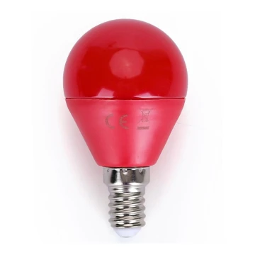 Bombilla LED G45 E14/4W/230V roja - Aigostar