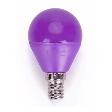 Bombilla LED G45 E14/4W/230V violeta - Aigostar