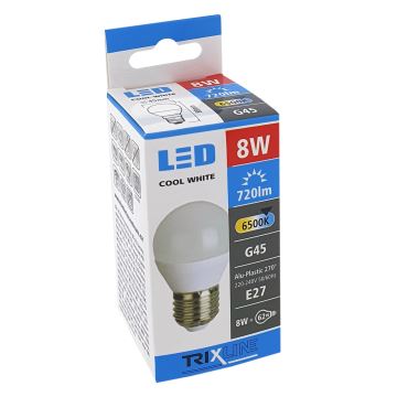 Bombilla LED G45 E27/8W/230V 6500K