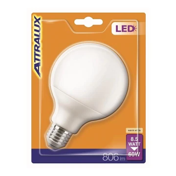 Bombilla LED G95 E27/8,5W/230V 2700K - Attralux