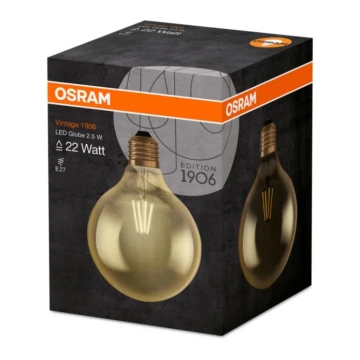 Bombilla LED GLOBE E27/2,5W/230V 2400K - Osram