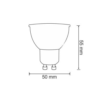 Bombilla LED GU10/7W/230V 4000K