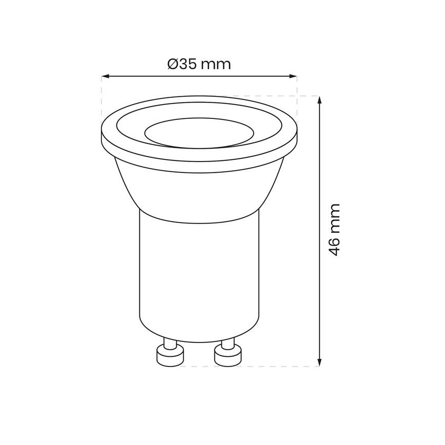 Bombilla LED GU10-MR11/3W/230V 4000K