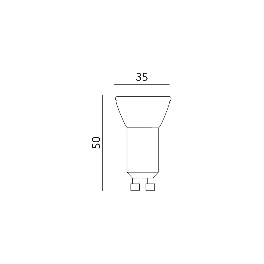 Bombilla LED GU10-MR11/4W/230V 6000K