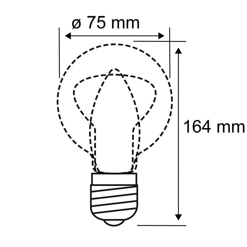 Bombilla LED INNER B75 E27/3,5W/230V 1800K - Paulmann 28877