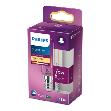 Bombilla LED para frigorífico VINTAGE Philips T25L E14/2,1W/230V 2700K