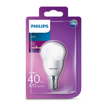 Bombilla LED Philips E14/5,5W/230V