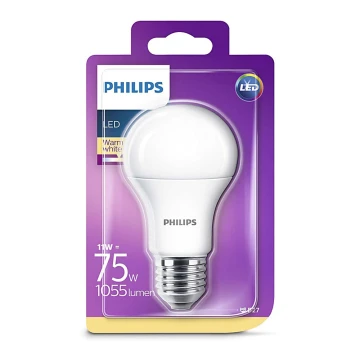 Bombilla LED Philips E27/11W/230V 2700K