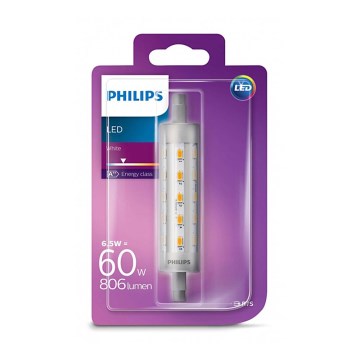 Bombilla LED Philips LINEAR R7s/6,5W/230V 3000K 118mm