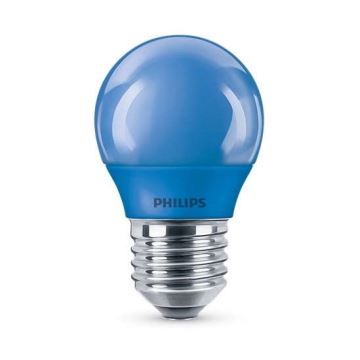 Bombilla LED Philips P45 E27/3,1W/230V azul