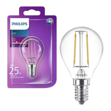 Bombilla LED Philips VINTAGE E14/2W/230V 2700K