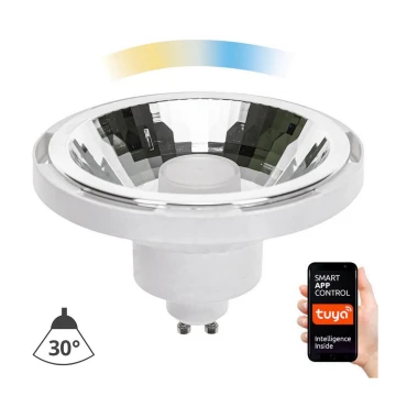 Bombilla LED regulable AR111 GU10/10W/230V 3000-6500K Wi-Fi Tuya 30° blanco