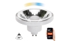 Bombilla LED regulable AR111 GU10/10W/230V 3000-6500K Wi-Fi Tuya 30° blanco